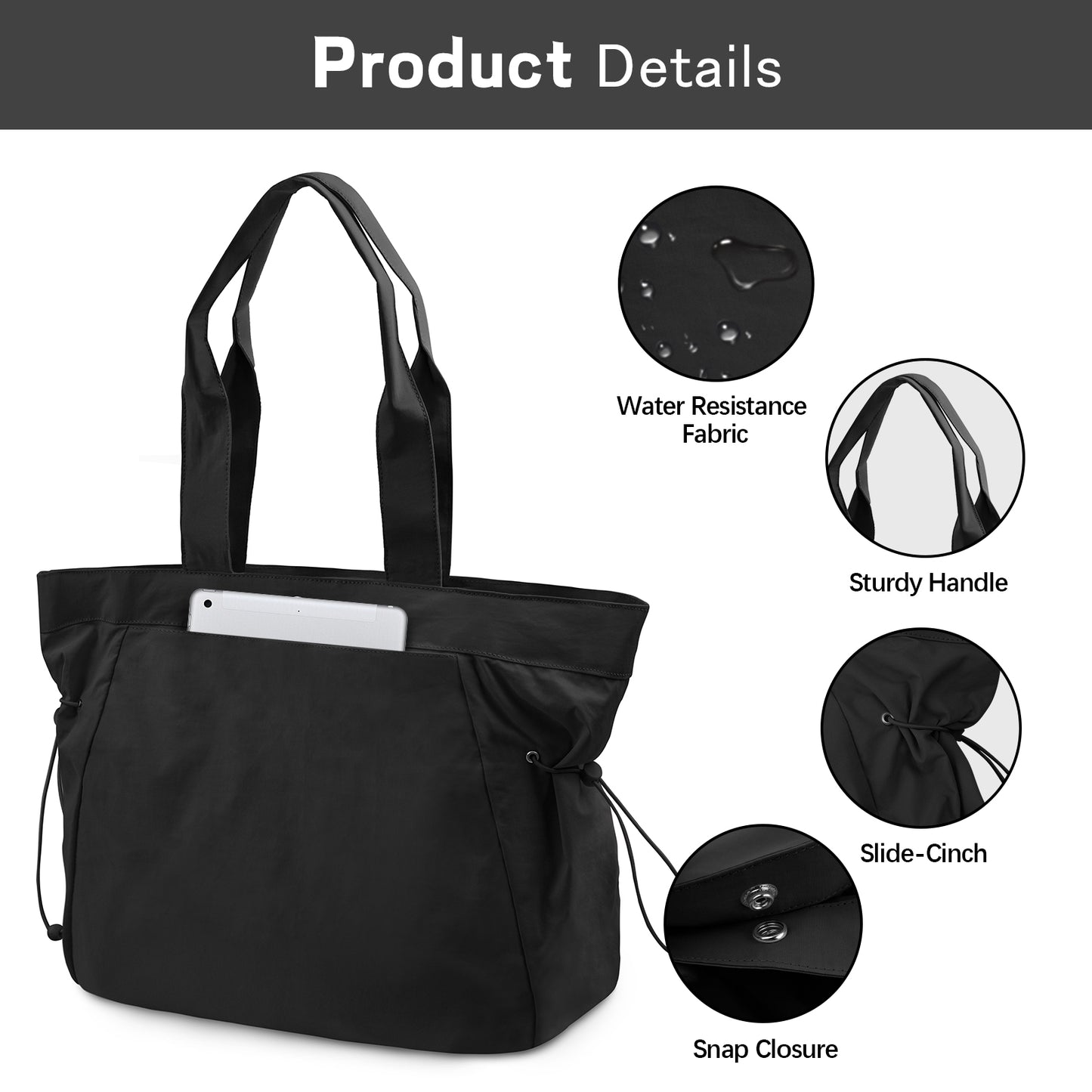 18L Side-Cinch Shopper Bag